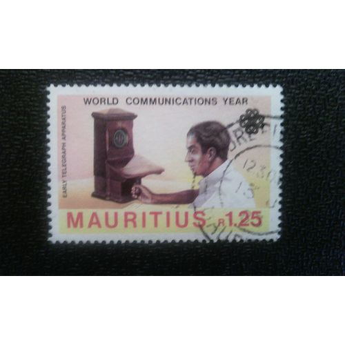 Timbre Mauritius ( Mi 559 ) 1983 Année Mondiale Des Communications