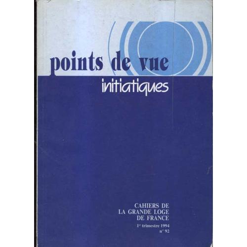 Points De Vue Initiatiques 92