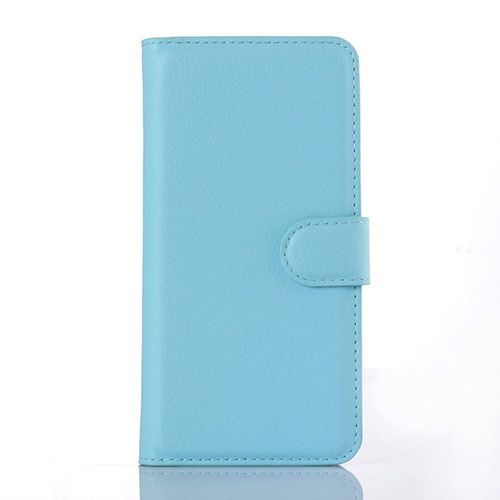 Housse Etui A Rabat Iphone 5 5s Se Bleu Blue Folio Cuir Simili (Pu)