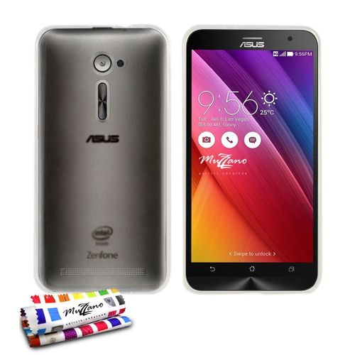 Coque Muzzano Asus Zenfone 2 (5.0) Transparente Clear Silicone Souple (Tpu)