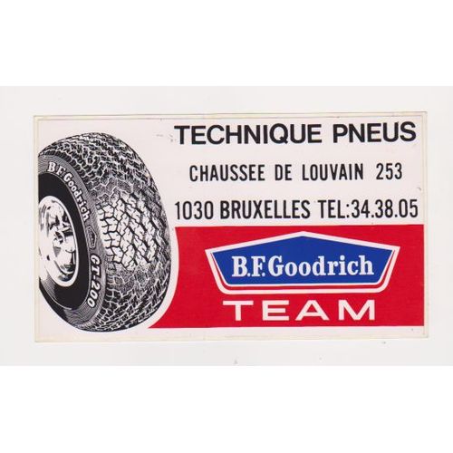 Autocollant Pneus B F Goodrich ( 14 X 7 Cm )