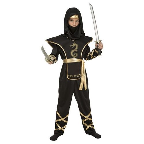 Ninja Negro Niño 10-12
