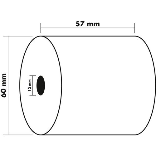 Exacompta Lot De 5 Bobines 1pli Therm 55g 57x60x12 Mm 44 M Imp Fsc Sbpa