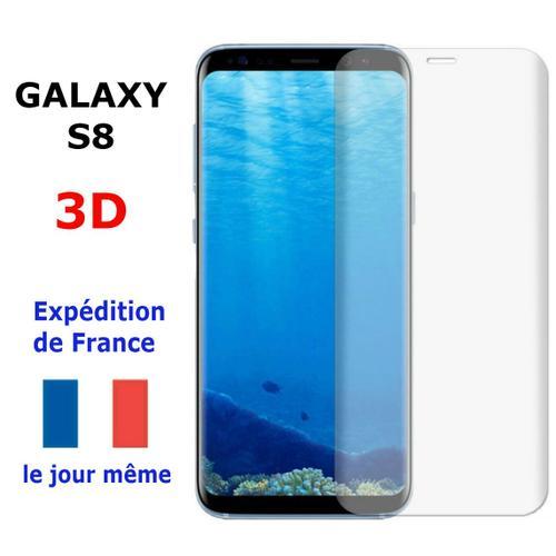 Verre Trempé Samsung Galaxy S8 Transparent Vitre Protection Ecran Intégrale 3d - Film Total