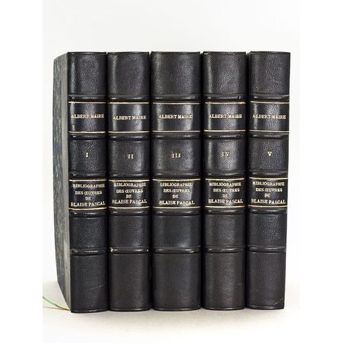 Bibliographie Générale Des Oeuvres De Blaise Pascal (5 Tomes - Complet) Tome I : Pascal Savant ; Tomes Ii Et Iii : Pascal Pamphlétaire ; Tome Iv : Pa