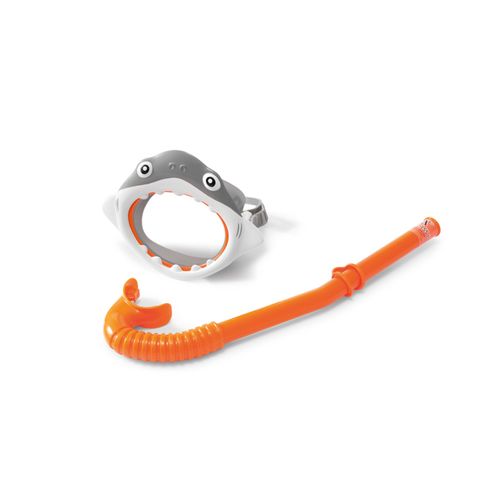 Kit Masque Et Tuba Enfant "Requin" Intex - 3 À 8 Ans