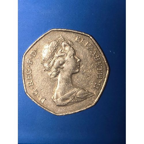 Royaume Uni. 50 Pence 1973