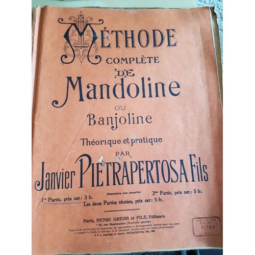 Methode Complète De Mandoline Ou Banjoline