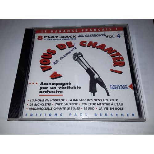 A Vous De Chanter ! 8 Play Backs +Version Chantees/ Le Karaoke Francais Vol.4