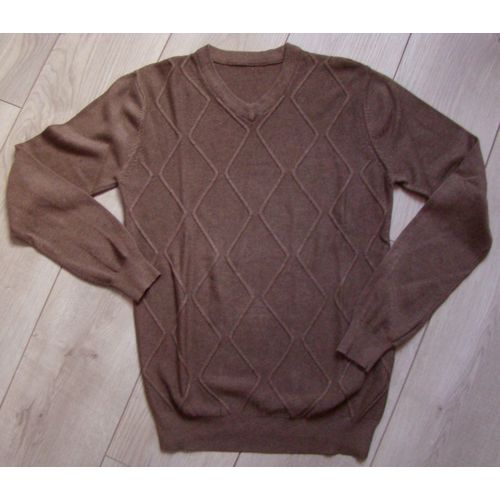 Pull Taupe En Laine Et Cachemire Taille S