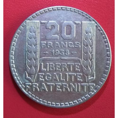 20 Francs Turin Argent 1938