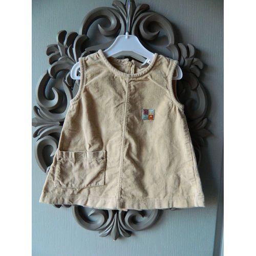 Robe Bébé Fille T 6 Mois Influx Coton 6 Mois Beige