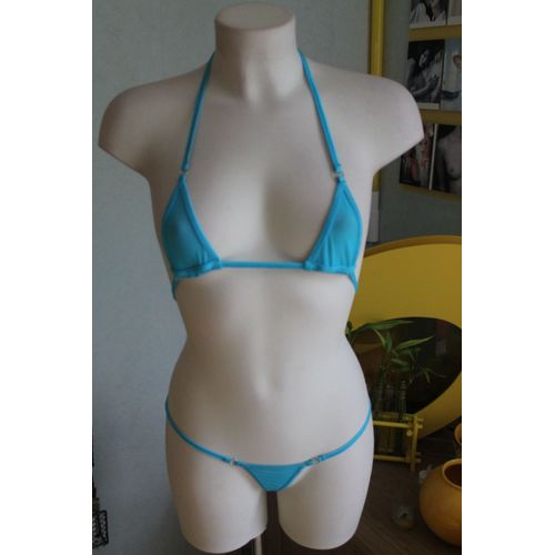 Micro Mini Maillot Bain Transparent Anneaux Bikini Swimwear Woman