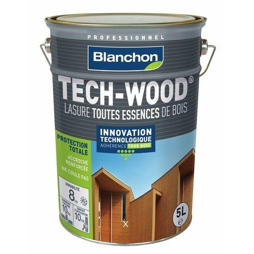 Lasure - acrylique polyuréthane - 5 L - chêne doré - Tech-Wood BLANCHON