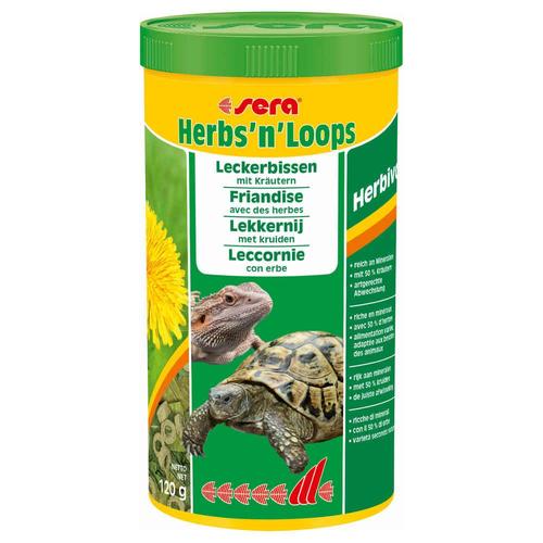 Sera - Friandises Herbs'n'loops Avec Des Herbes Pour Reptiles Herbivores - 1l