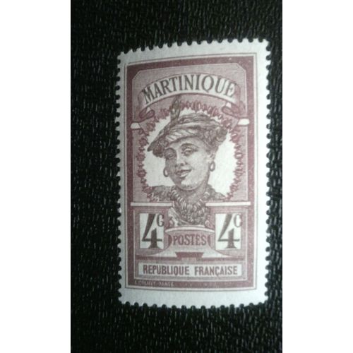 Timbre France Martinique ( Yt 63 ) 1908 Martinique
