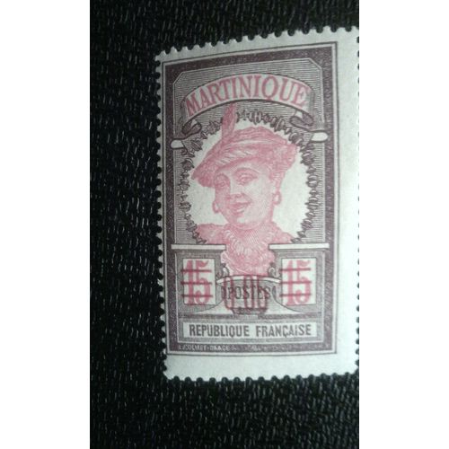 Timbre France Martinique ( Yt 88 ) 1922 Martinique