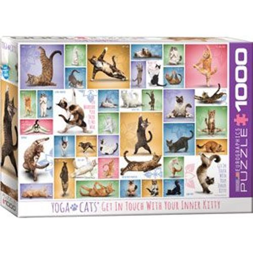 Yoga Cats - 1000 Pcs - 9+ - #6000-0953