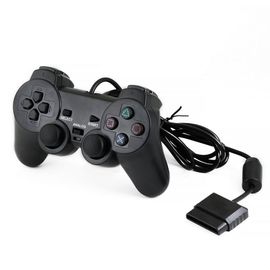 Manette Dual Shock Contrôleur Compatible Pour Playstation 2 / Ps2 Noire