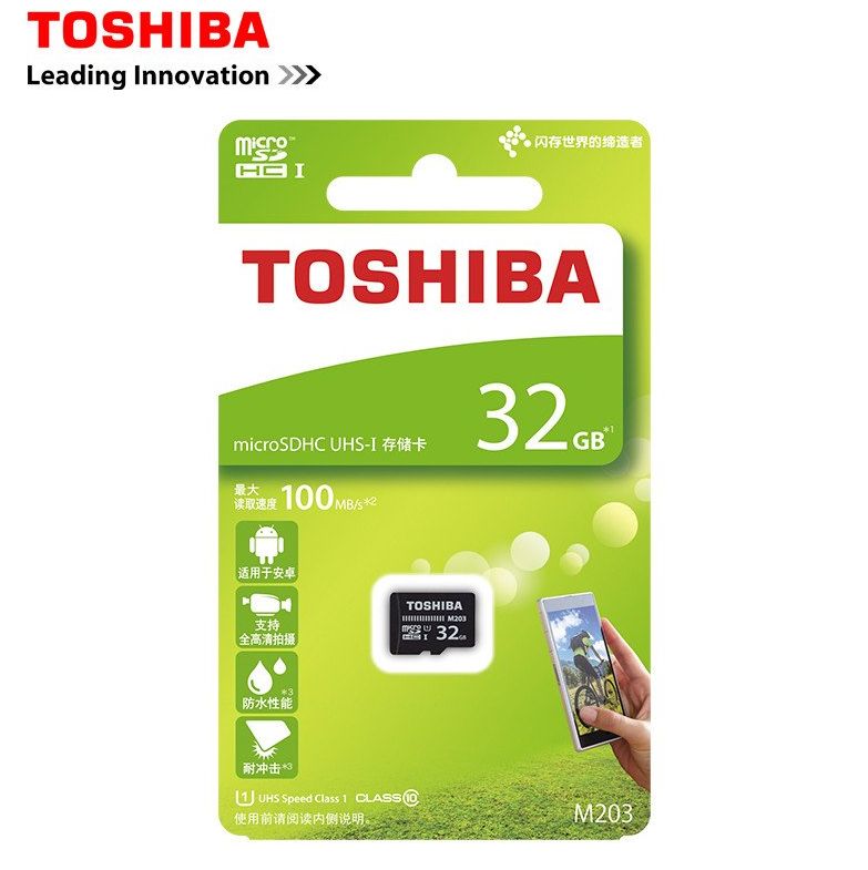 Toshiba micro SD SDHC 32Go 32 Go M203 MicroSD Cartes mémoire UHS-I Class 10 100Mo/s