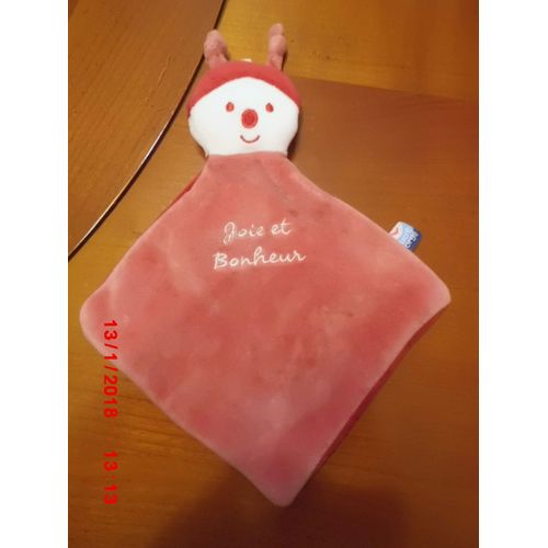 Doudou Plat Coccinelle Sucre D'Orge