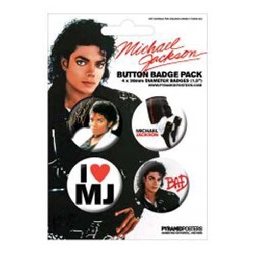 Michael Jackson Pack 4 Badges Design 1