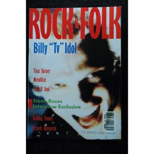 Rock & Folk 276 Billy Tina Turner Metallica Soul Ii Soul Stone Roses Rolling Stones