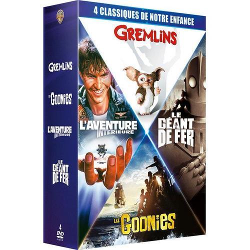 4 Classiques De Notre Enfance - Coffret : Gremlins + Les Goonies + L'aventure Intérieure + Le Géant De Fer - Pack