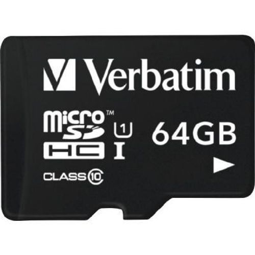 Verbatim Tablet - Carte mémoire flash - 64 Go - Class 10 - microSDXC UHS-I