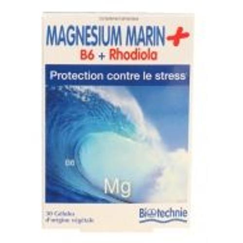Magnesium - Rhodiola B6 Stress - 30 Gelules Biotechnie 