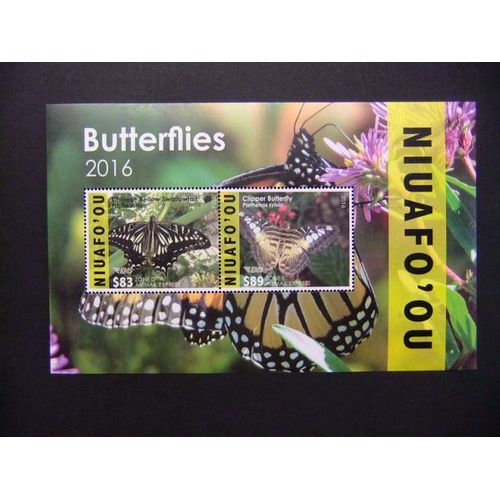 Niuafo´Ou 2016 Fauna Butterflies Papillons Mariposas Michel Bloc 63 ** Mnh Airmail Expres