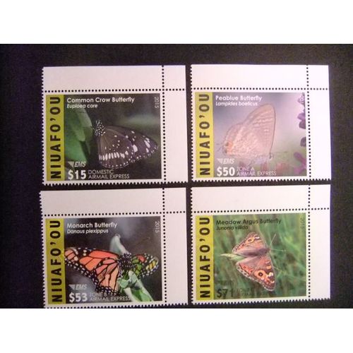 Niuafo´Ou 2015 Fauna Butterflies Papillons Mariposas Michel 573 / 76 ** Mnh Airmail Expres