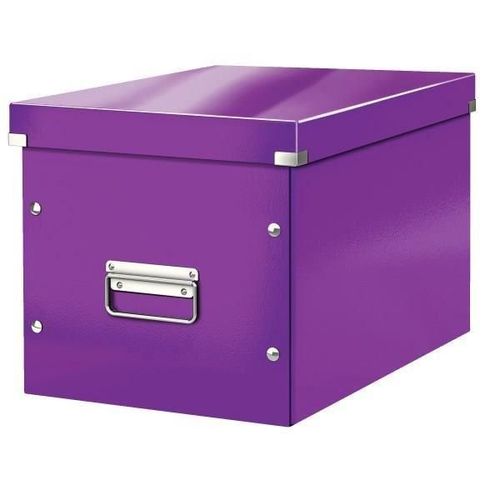 Leitz Click Et Store Cube - Boîte De Rangement - L - Violet