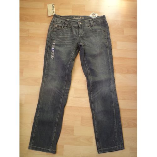 Pantalon Bonobo Jean Slim Taille 42 (Us 33) Gris Neuf