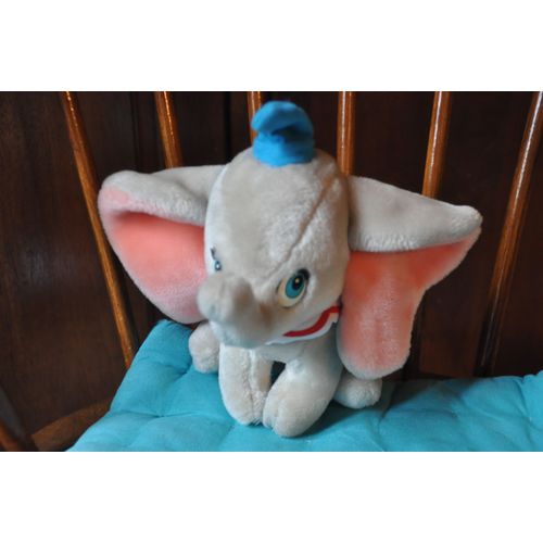 Peluche Dumbo L'Éléphant Disney Eurodisney 24 Cm Chapeau Bleu