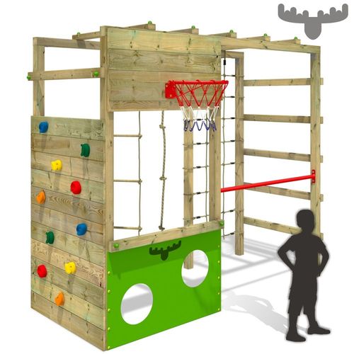 Aire De Jeux Fatmoose Cleverclimber Club Xxl Portique D¿Escalade En Bois