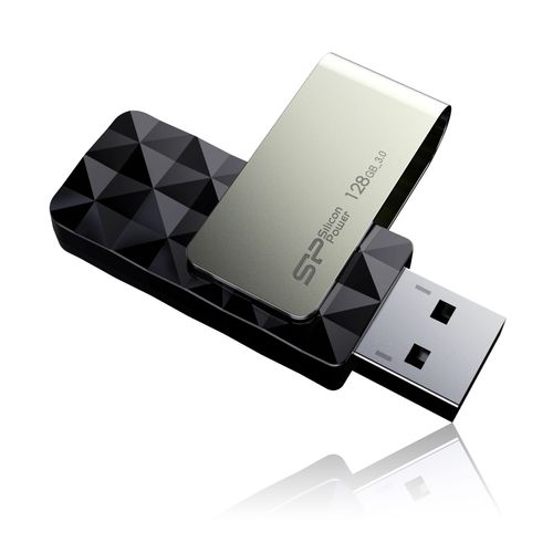 Cle USB 3.0 SILICON POWER Blaze B30 128Go Noir