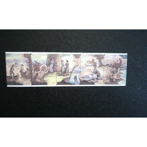 Timbre Urss ( Yt 5884 - 5688 ) 1989 Bicentenaire De La Naissance De James Fenimore Cooper