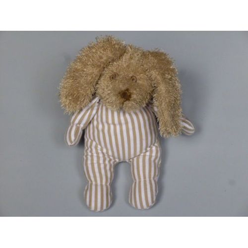 Doudou Lapin Marron Rayé Beige Cadet Rousselle