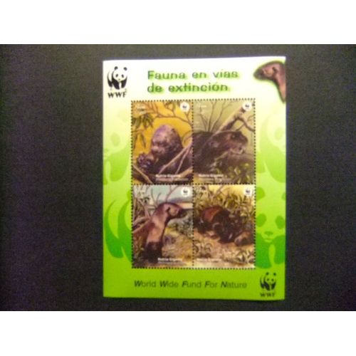 Peru Perou 2004 Faune Wwf Otter Nutria Loutre Yvert 1441 / 44 ** Mnh