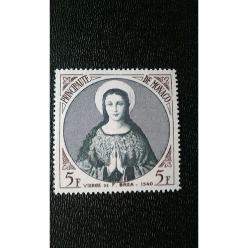 Timbre Monaco ( Yt 437 ) 1955 Sainte Marie, Peinture De François Bréa