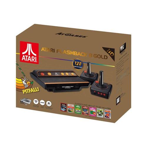 Atgames Atari Flashback 8 Gold - 120 Jeux Intégrés - Jeu Tv Plug-And-Play - Hd - Noir