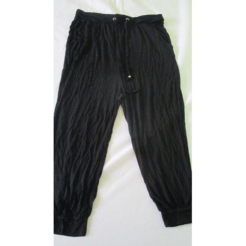 Pantacourt Fluide Noir K.Woman Dpt.Casual Sport Taille L