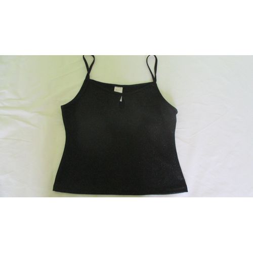 Débardeur Scintillant Noir Taille 2