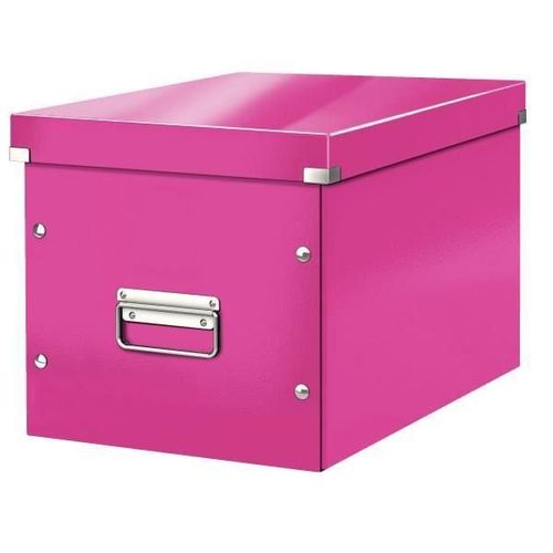 Leitz Click Et Store Cube - Boîte De Rangement - L - Rose