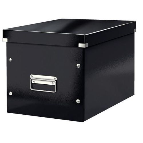 Leitz Click Et Store Cube - Boîte De Rangement - L - Noir