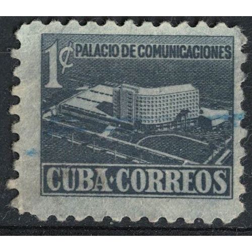 Cuba 1952 Oblitéré Used Taxe Pour La Construction Du Palais Des Communications Su