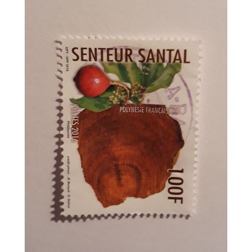 Timbre De Collection "Senteur : Le Santal" - Polynésie Française