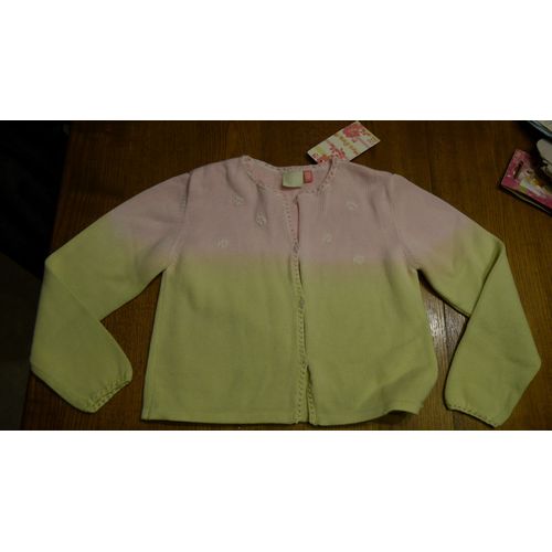 Twin Set (Gilet&#43 Haut) Prénatal 7-8 Ans Neuf