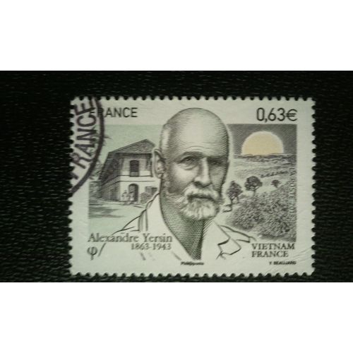 Timbre France ( Yt 4798 ) 2013 Emission Commune France-Vietnam Alexandre Yersin 1863 - 1943